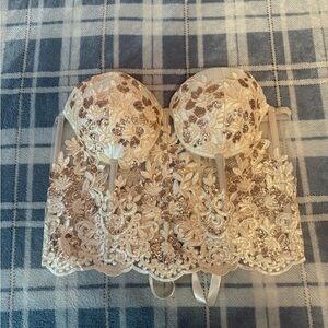 Beautiful Gold Corset Top Size L